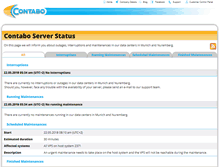 Tablet Screenshot of contabo-status.com